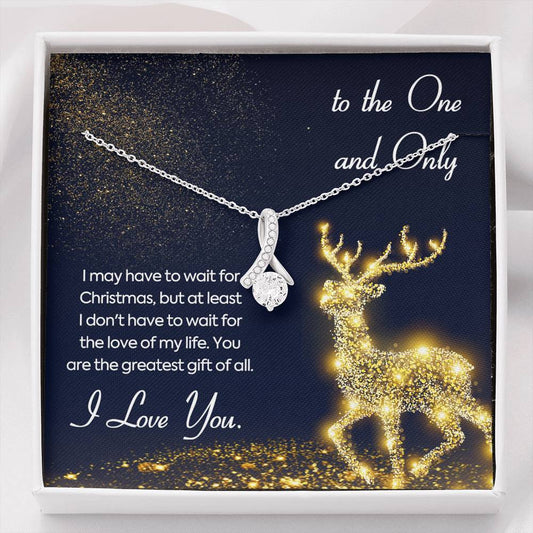 One And Only - Alluring Beauty Necklace - Lighted Mahogany Style Box Option