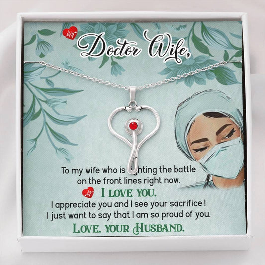 Stethoscope Necklace - Doctor Wife