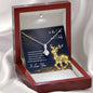 One And Only - Alluring Beauty Necklace - Lighted Mahogany Style Box Option