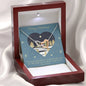My Other Half - Interlocking Hearts - Lighted Mahogany Style Box Option