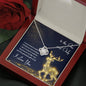 One And Only - Love Knot Necklace - Lighted Mahogany Style Box Option