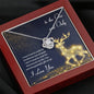One And Only - Love Knot Necklace - Lighted Mahogany Style Box Option