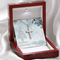 Luke 2:11 - Artisan Crafted Cross - Lighted Mahogany Style Box Option