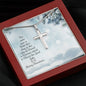 Luke 2:11 - Artisan Crafted Cross - Lighted Mahogany Style Box Option