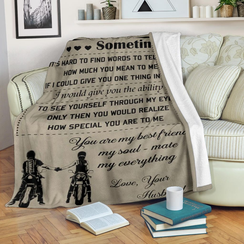 To My Wife Premium Fleece Blanket