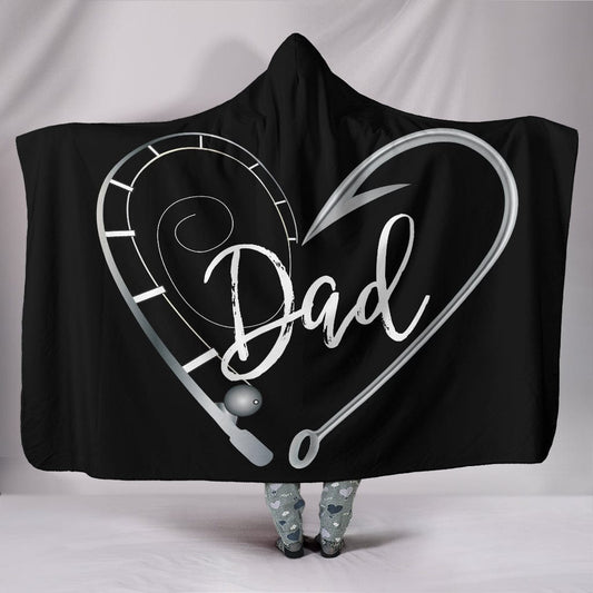 Fishing Dad Hooded Blanket