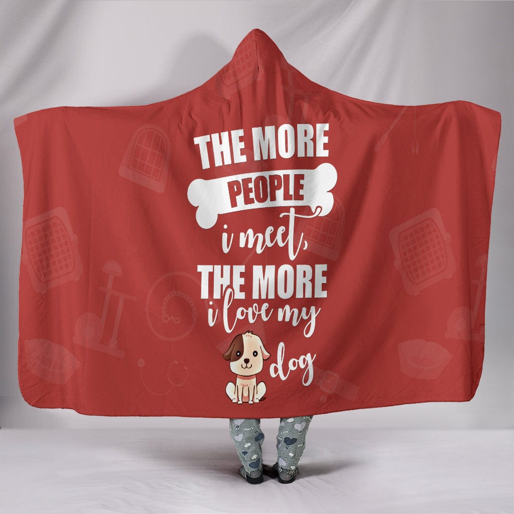 Dog Person Custom Hoodie Blanket