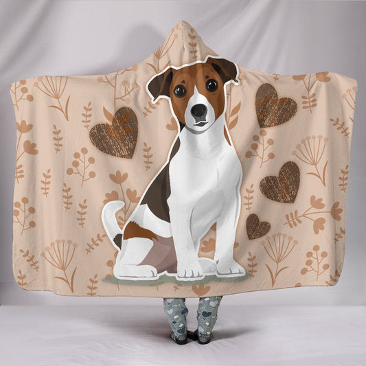 Jack Russell Terriers Hooded Blanket