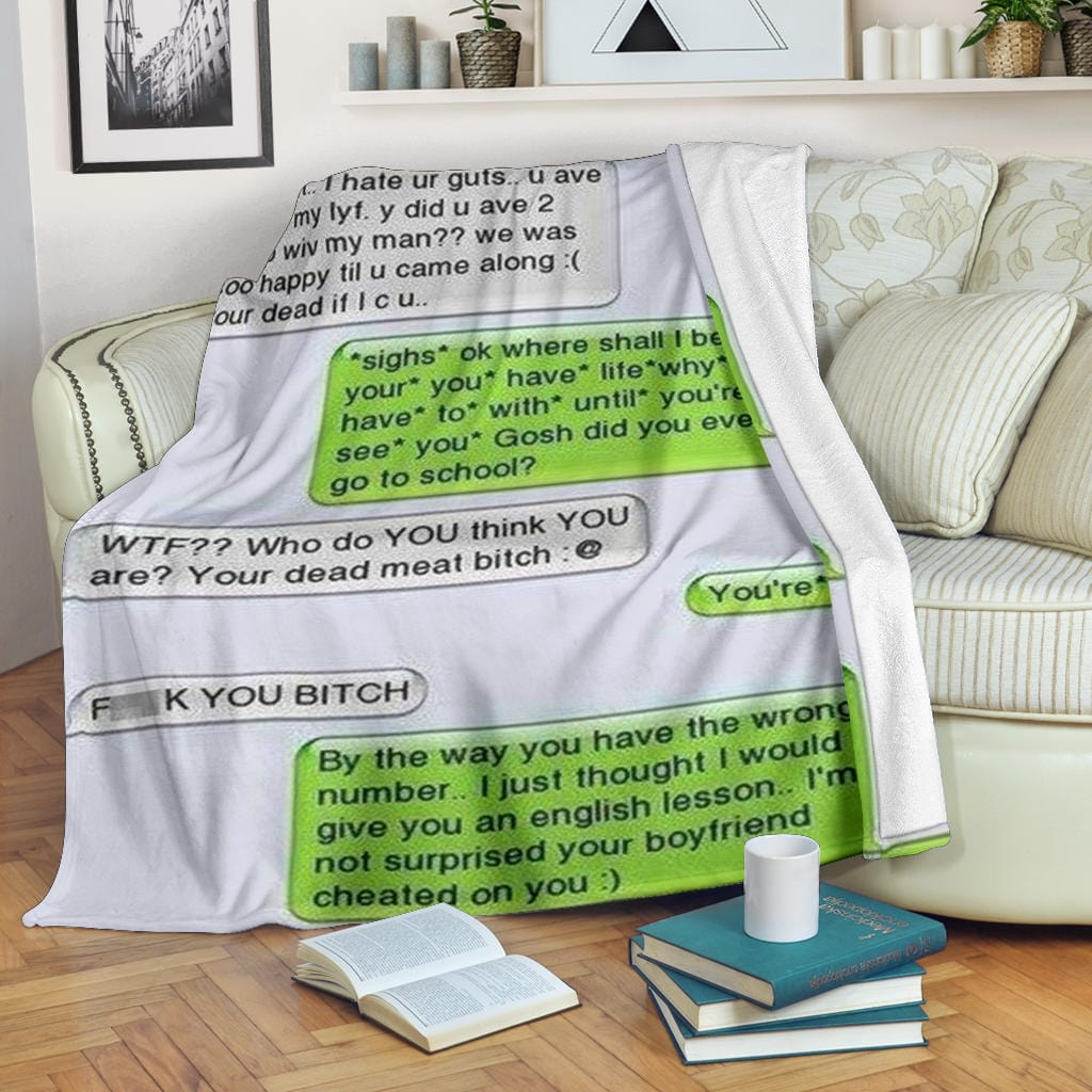 I Hate Your Guts Premium Fleece Blanket