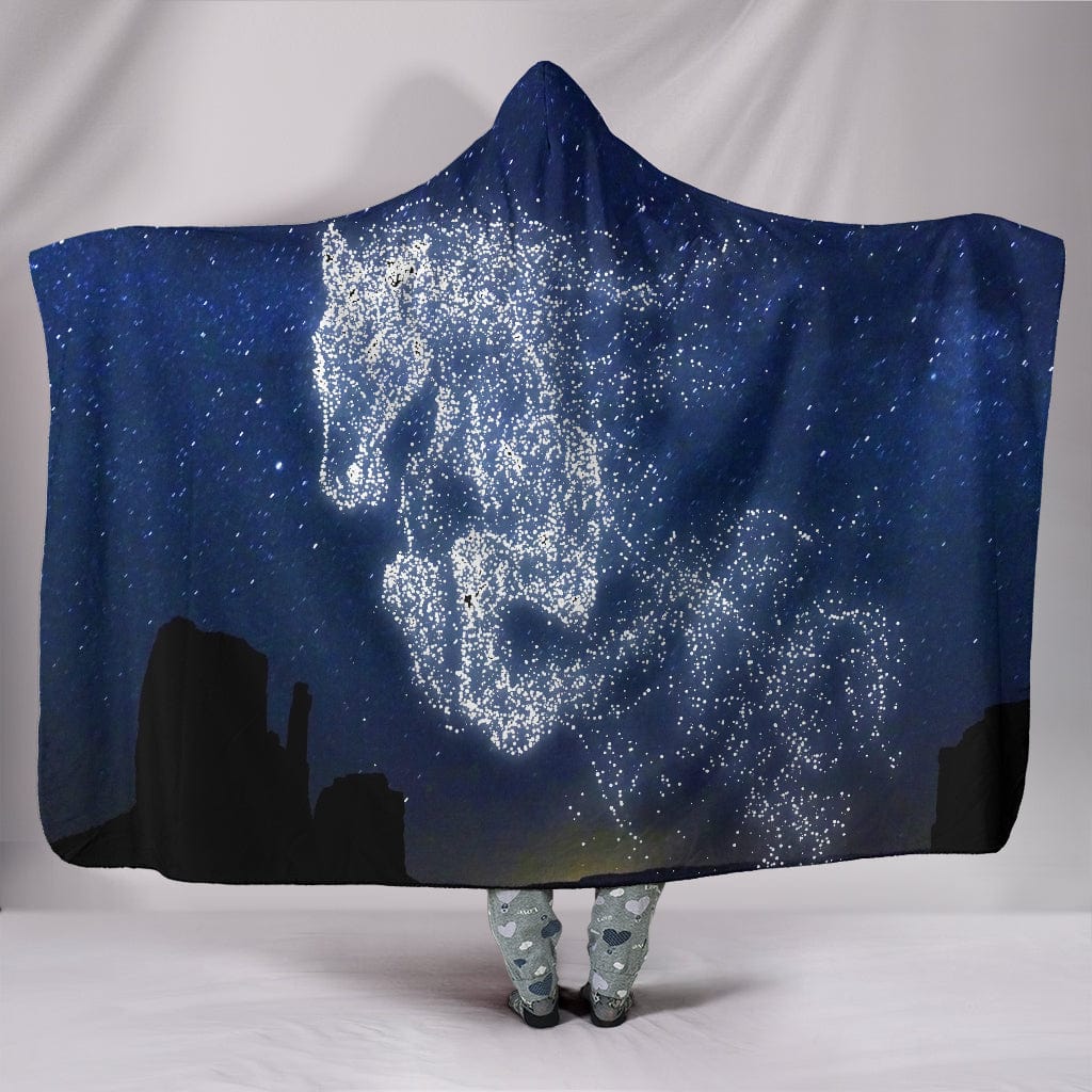 Horse Star Hooded Blanket