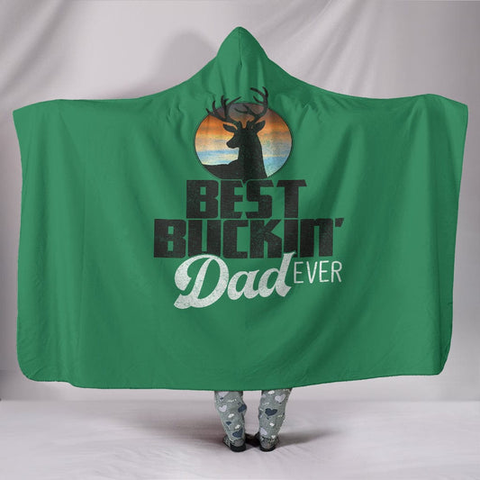 Best Buckin' Dad Hooded Blanket