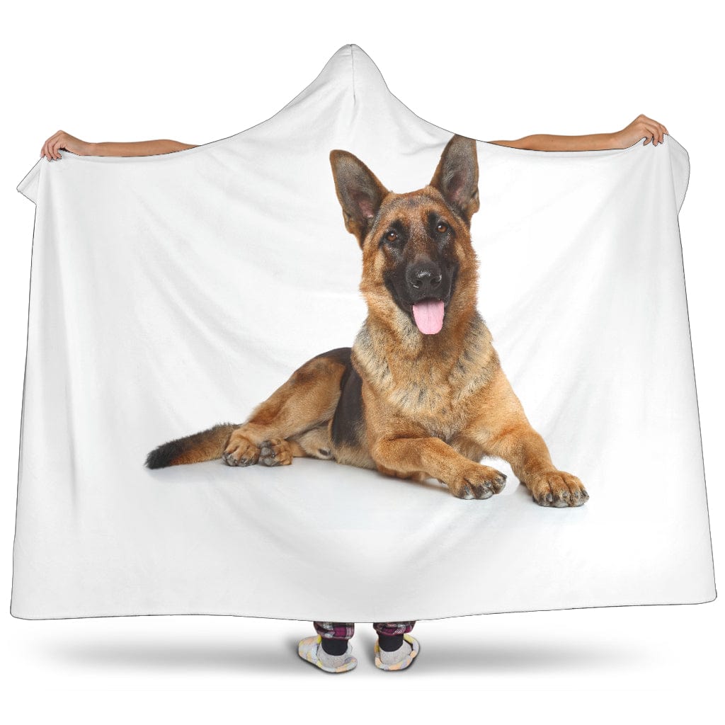 German Shepherd Hooded Blanket