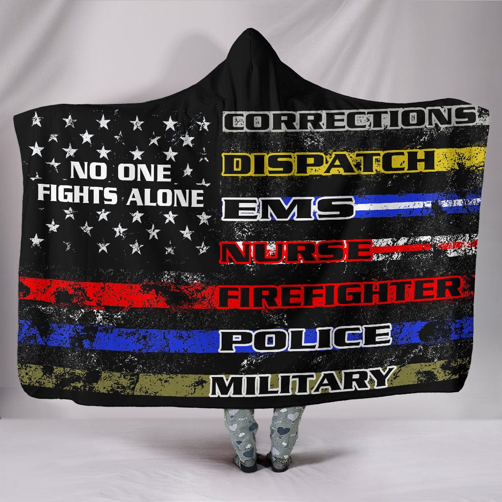 No One Fights Alone - Hooded Blanket