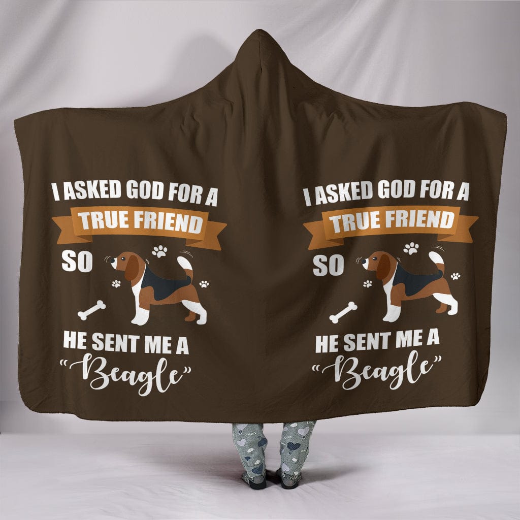 Beagle True Friend Custom Hoodie Blanket