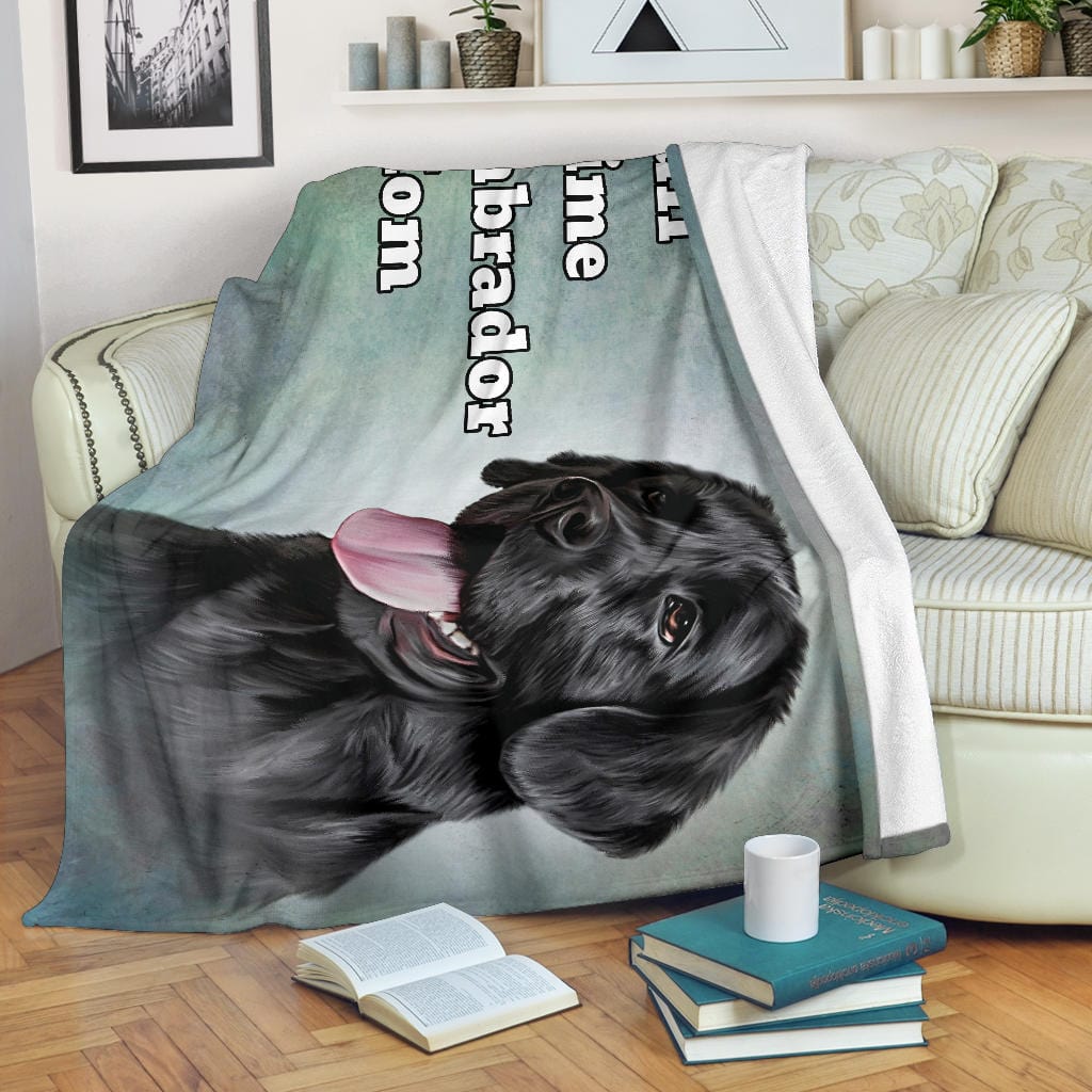 Full Time Labrador Mom Premium Fleece Blanket