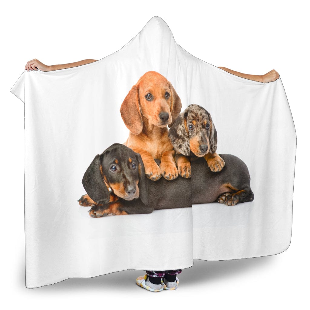 Dachshund Hooded Blanket