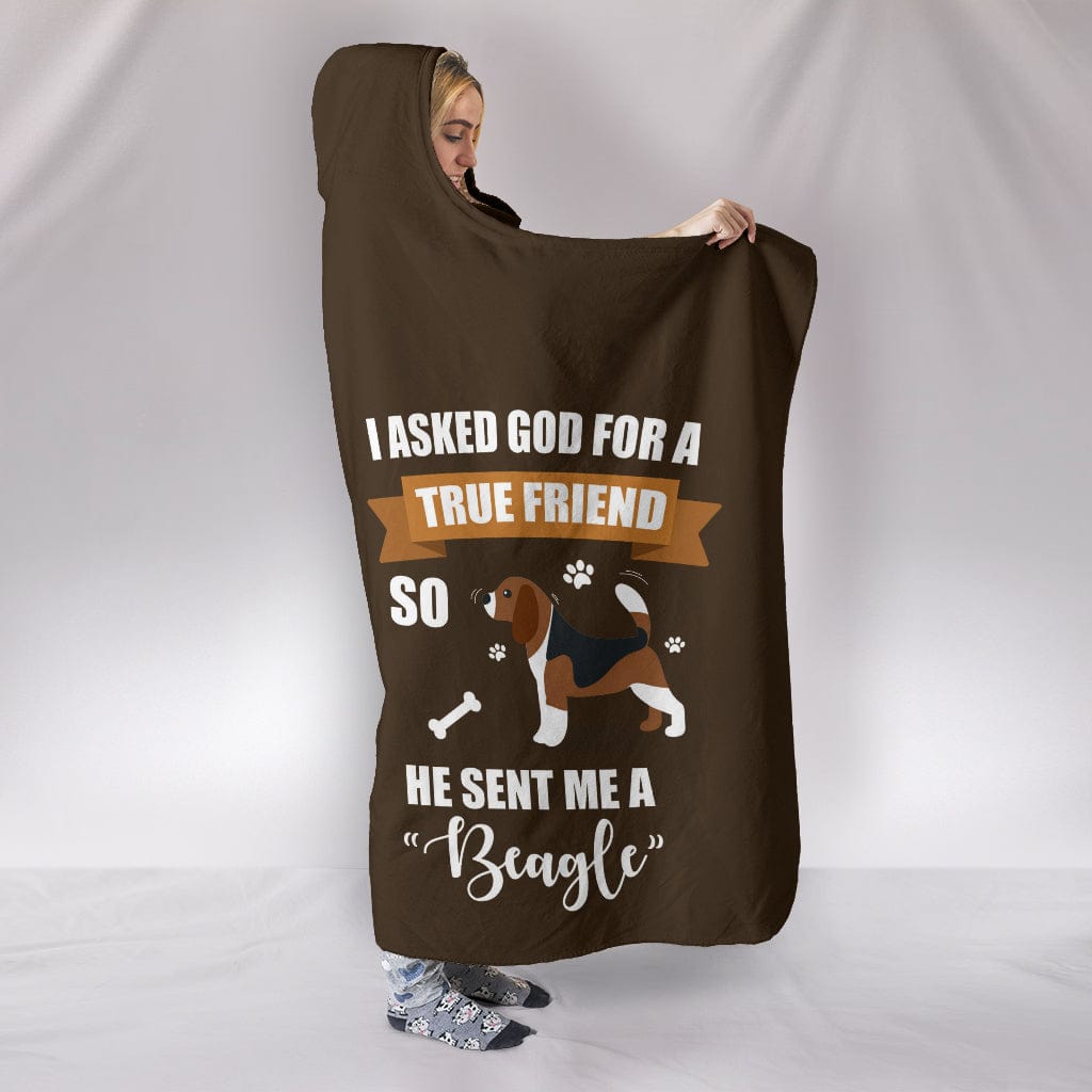 Beagle True Friend Custom Hoodie Blanket