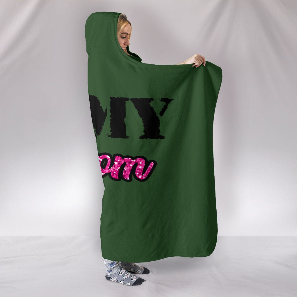 Army Mom Hooded Blanket