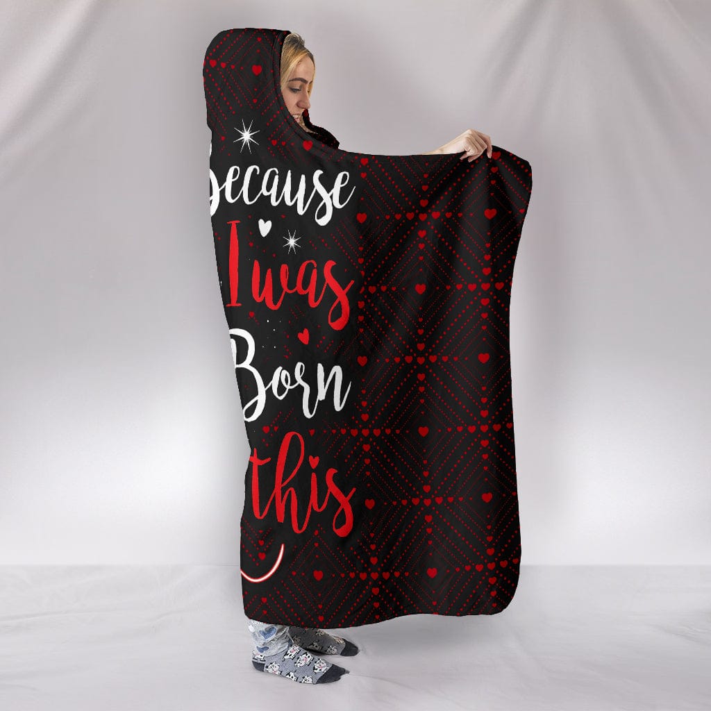 Born For Nursing Hooded Blanket