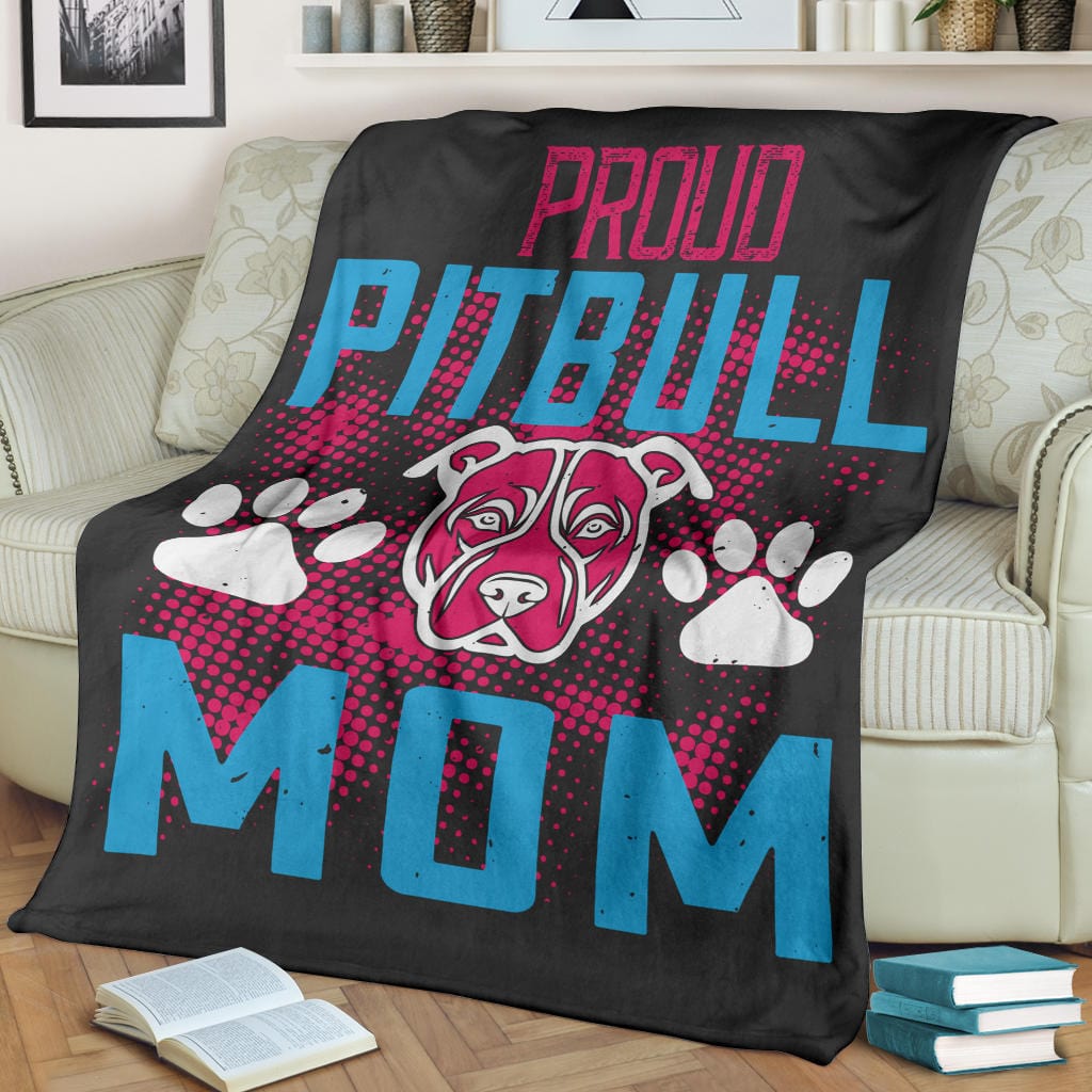 Proud Pitbull Mom Premium Blanket