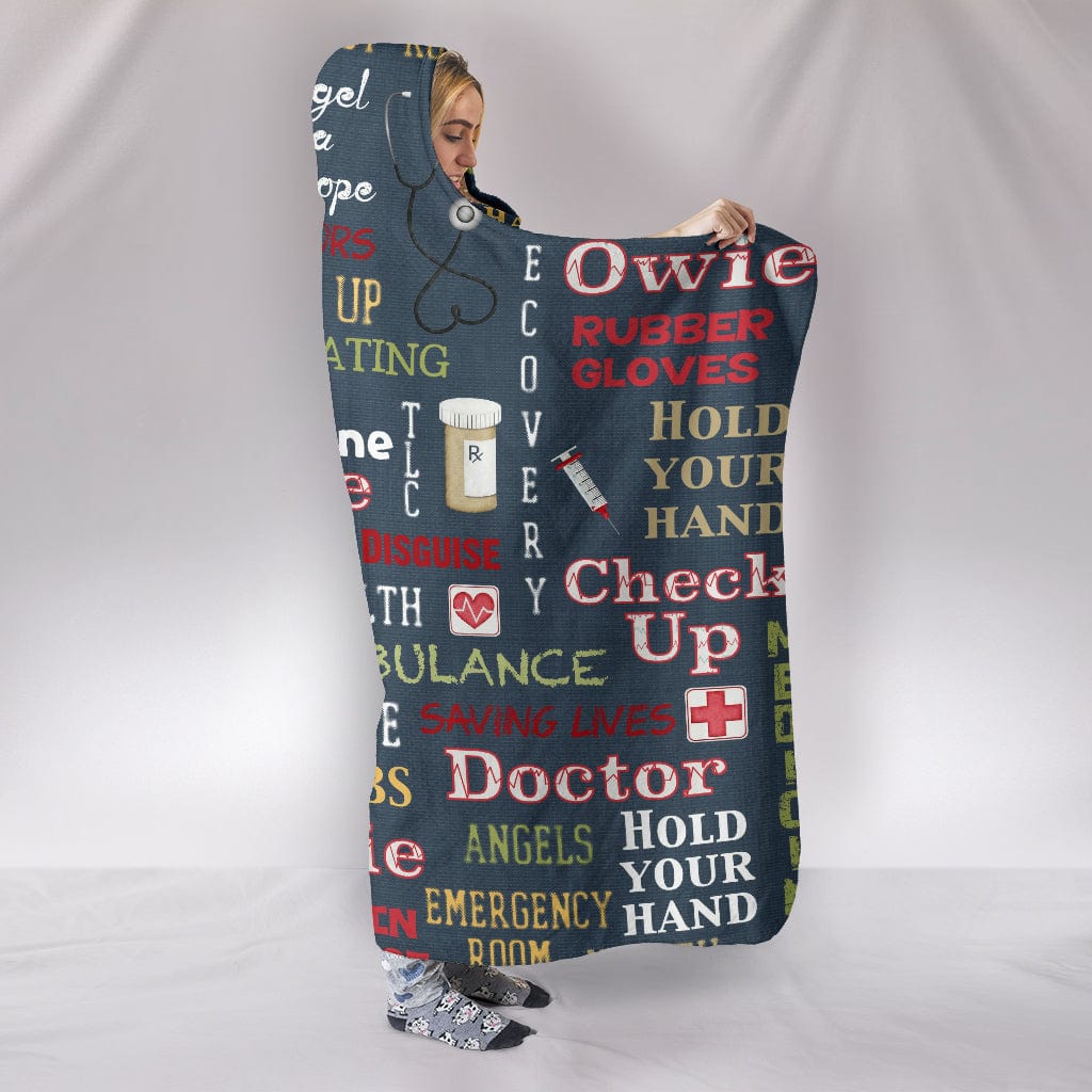 Nurse Doctor "Owie" Hooded Blanket