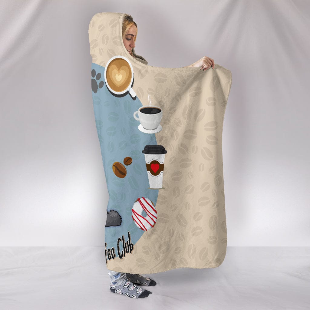 Husky Lovers Coffee Club Hooded Blanket