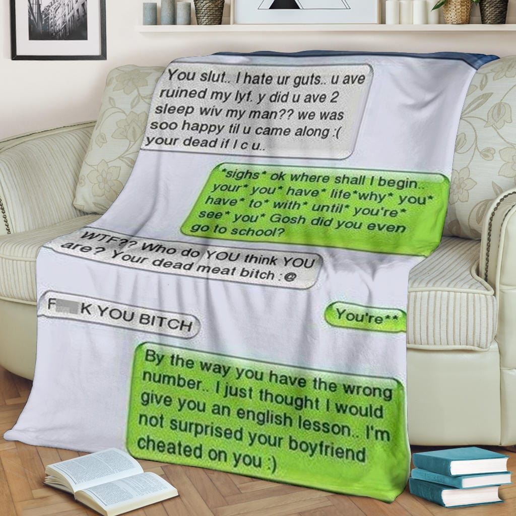 I Hate Your Guts Premium Fleece Blanket