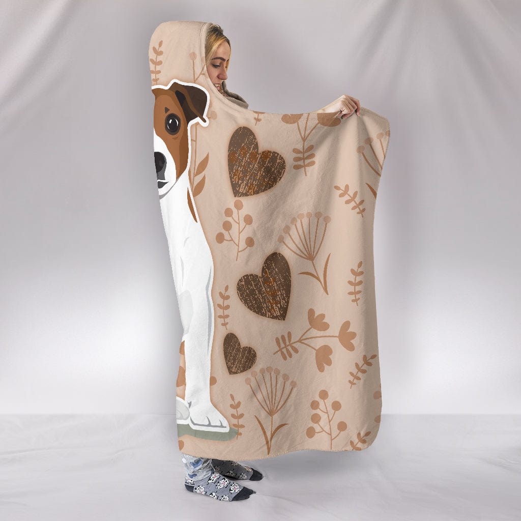 Jack Russell Terriers Hooded Blanket