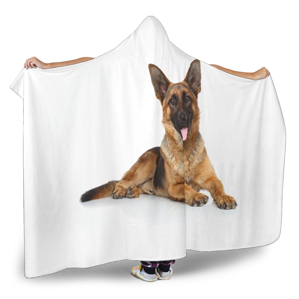 German Shepherd Hooded Blanket