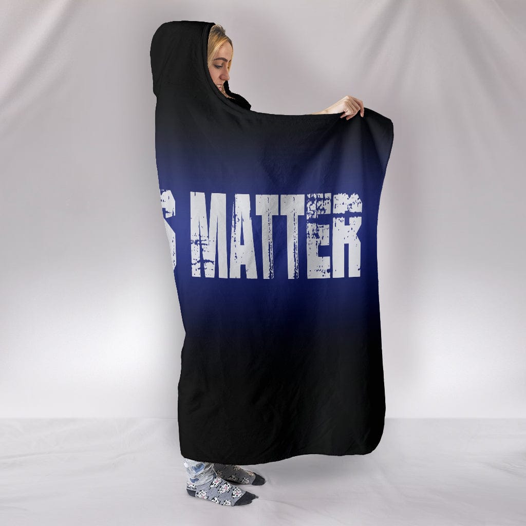 Police Lives Matter Hoodie Blanket