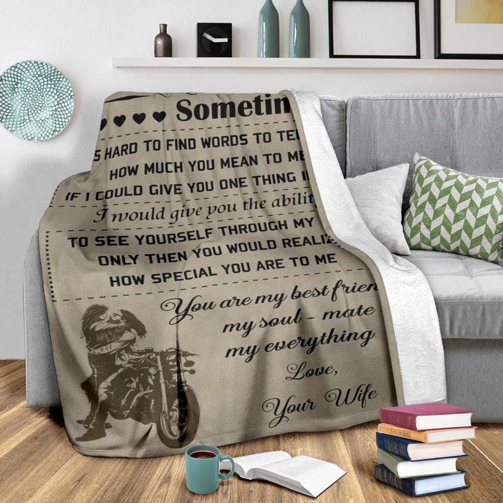 To My Husband Premium Fleece Blanket