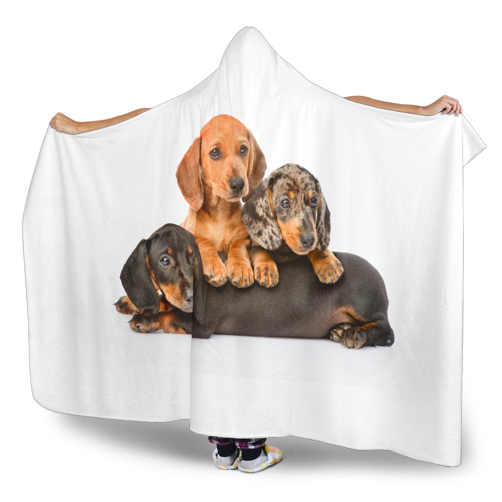 Dachshund Hooded Blanket