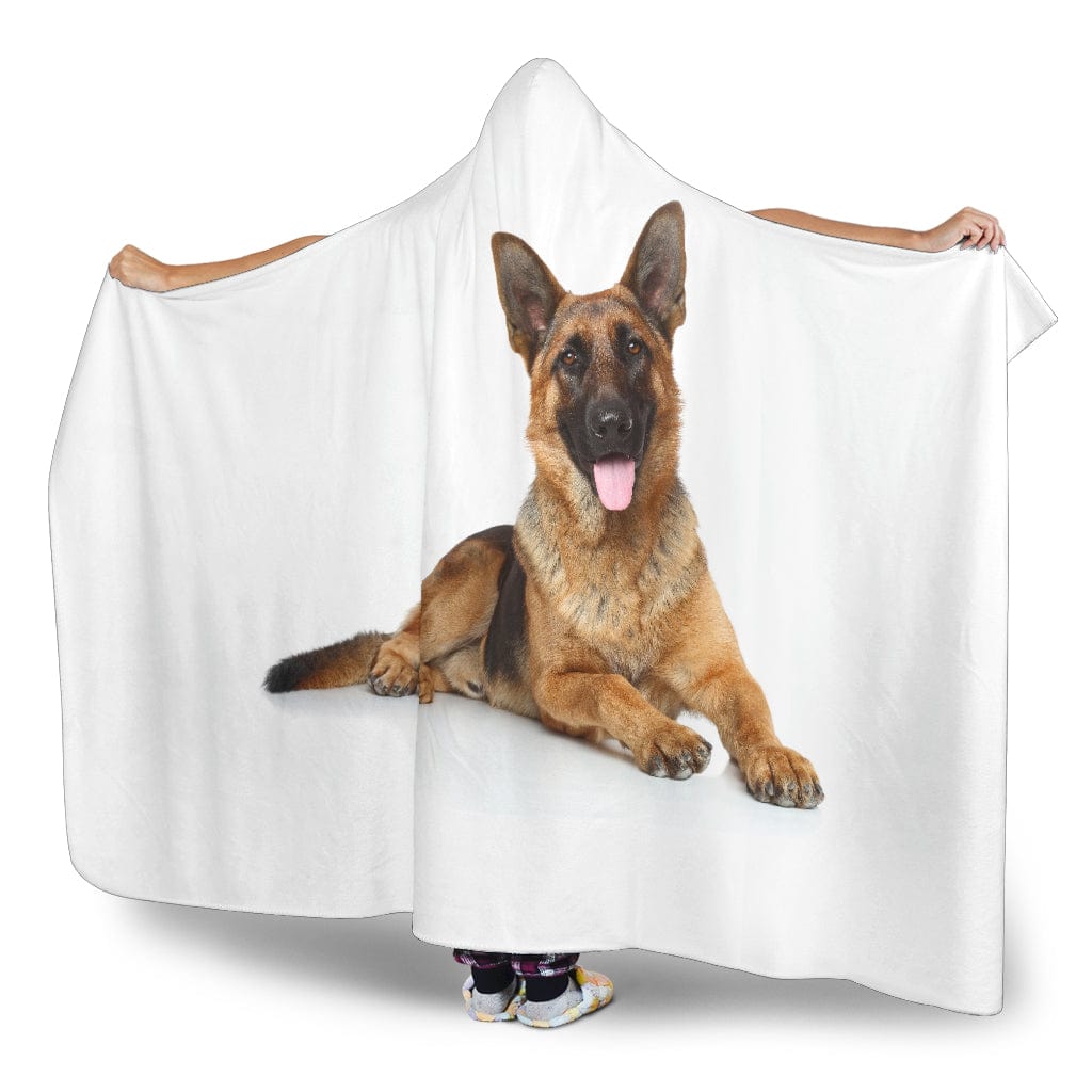 German Shepherd Hooded Blanket