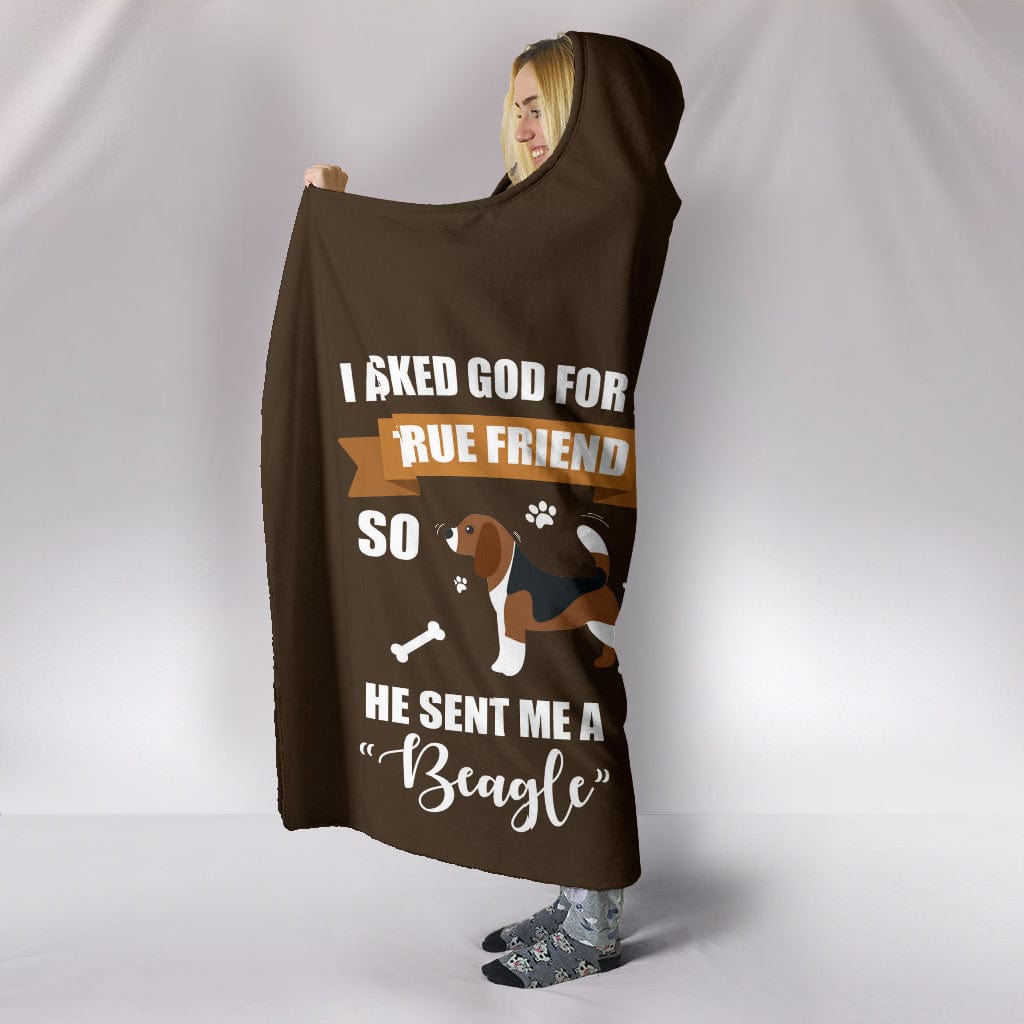 Beagle True Friend Custom Hoodie Blanket