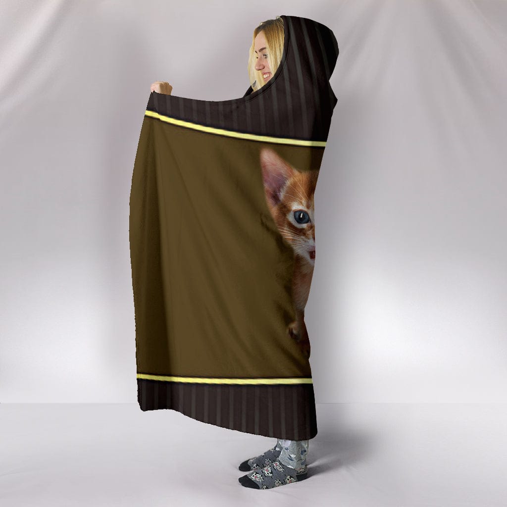 Abyssinian Cat Hooded Blanket