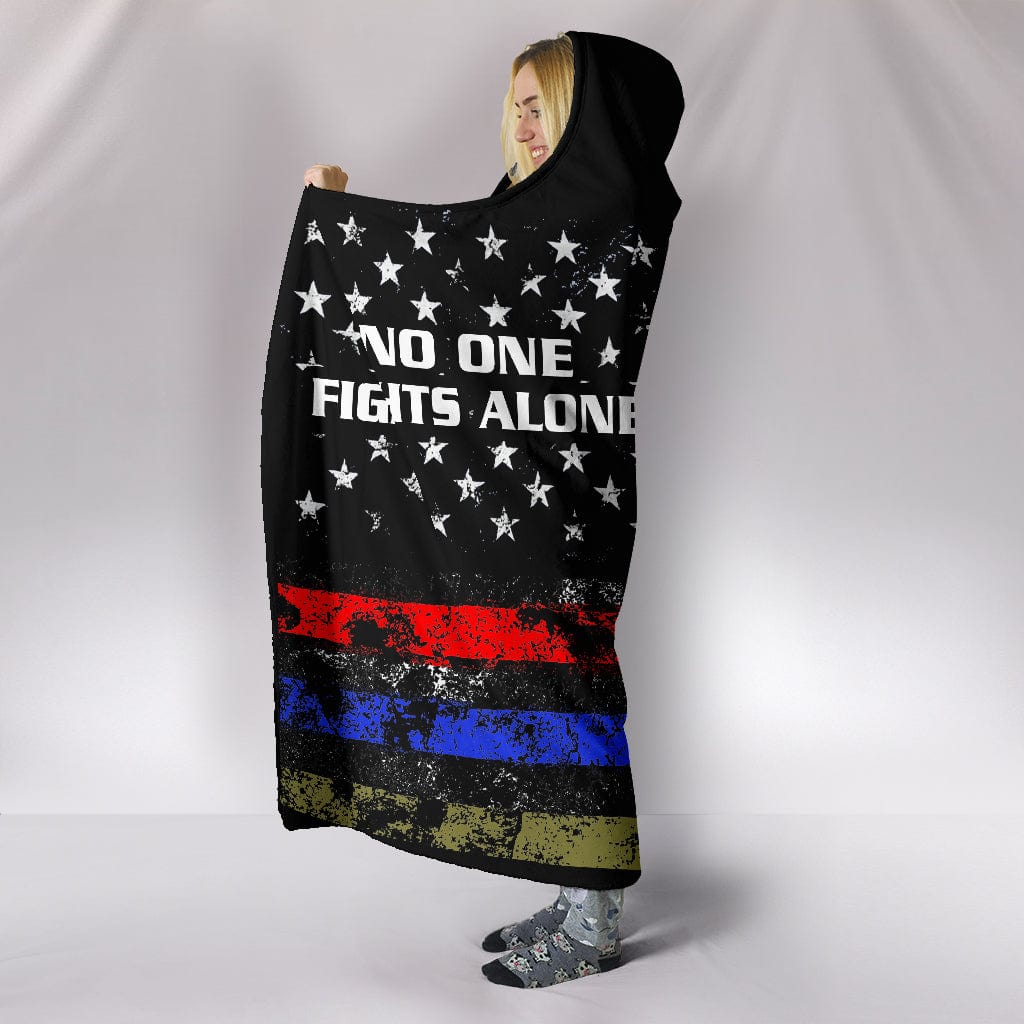 No One Fights Alone - Hooded Blanket