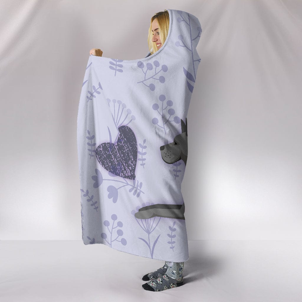 Great Danes Hooded Blanket