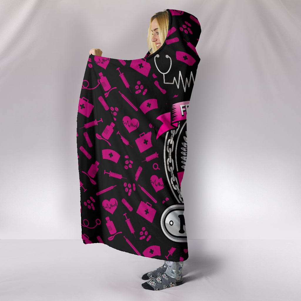 Sleep With A Nurse Hooded Blanket