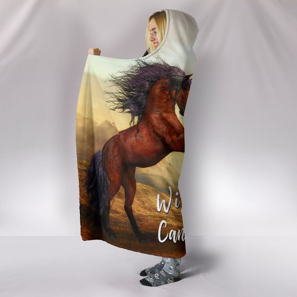 Wild Hearts Can't Be Broken Hooded Blanket