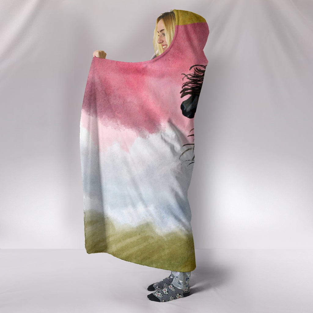 Painted Horse Hooded Blanket