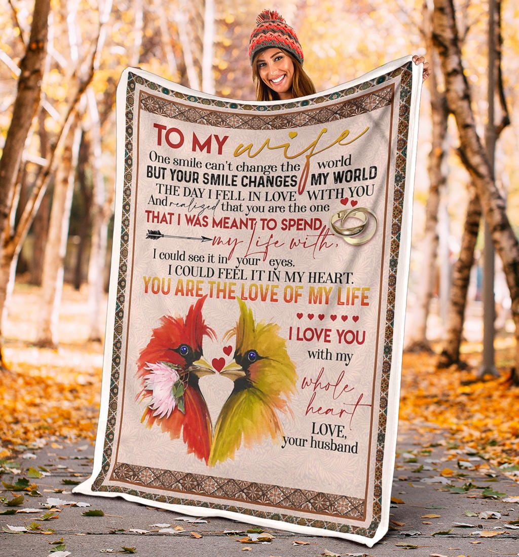 To My Wife Premium Fleece Blanket