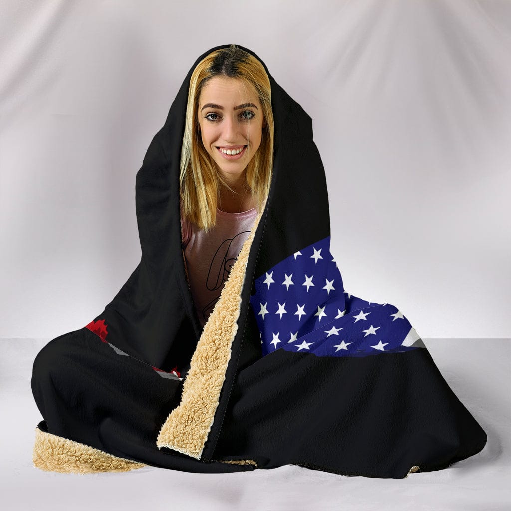 USA Home Sweet Home Hooded Blanket