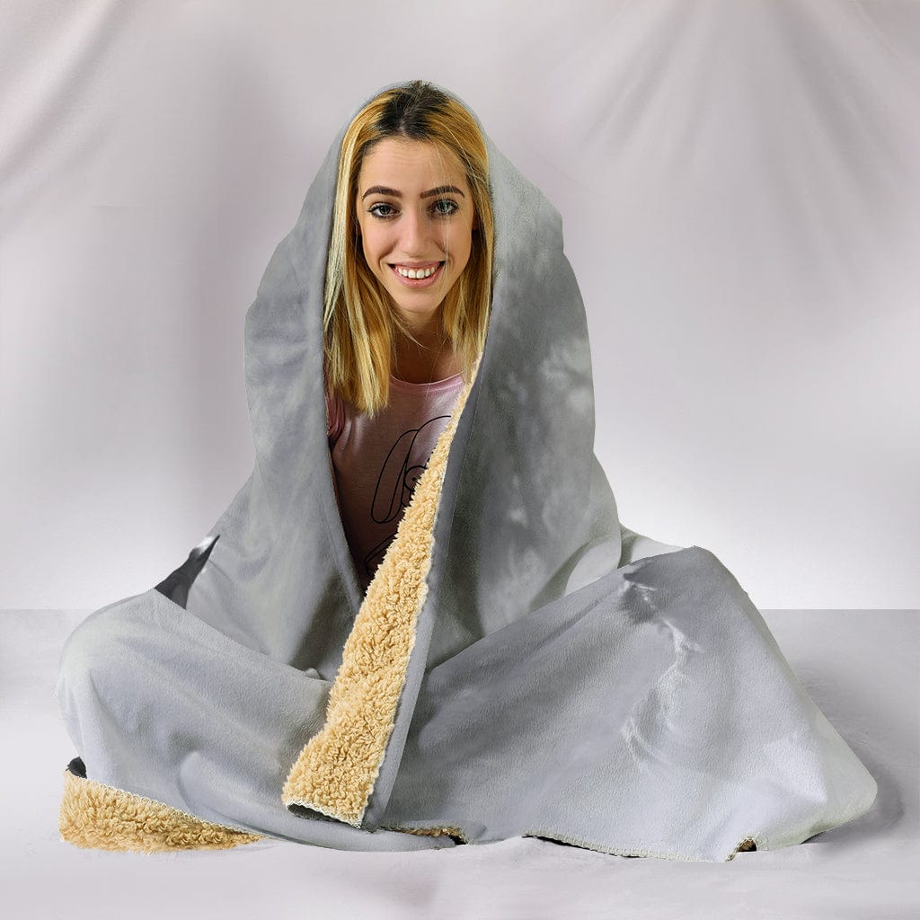 Clouded Horse Hooded Blanket