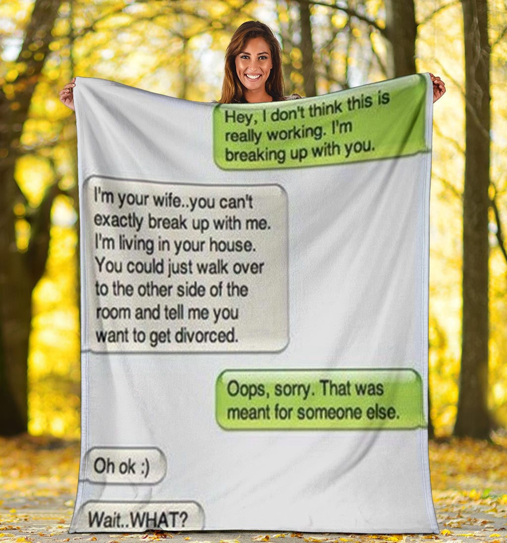 I Don't Think Text Premium Fleece Blanket