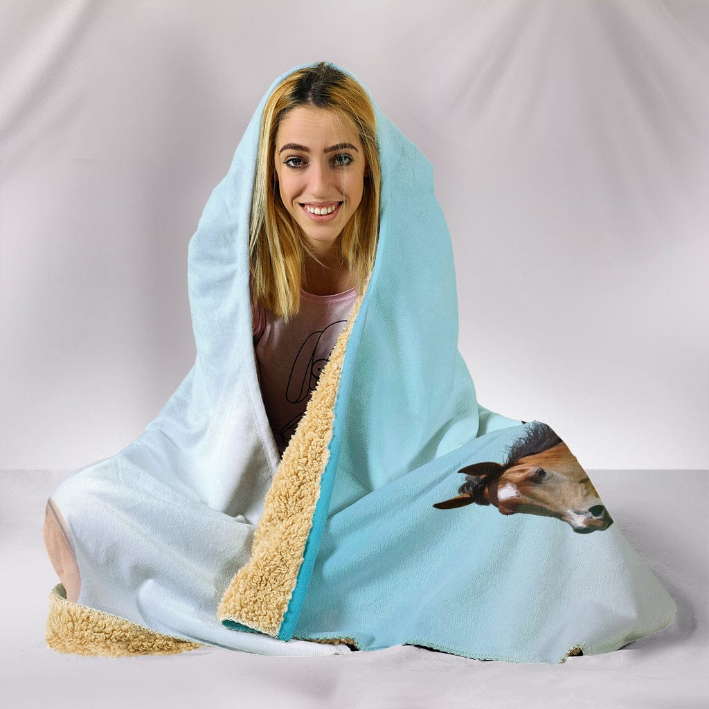 Desert Horse Hooded Blanket