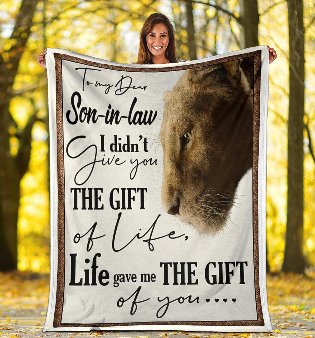 To My Dear Son In Law Premium Fleece Blanket