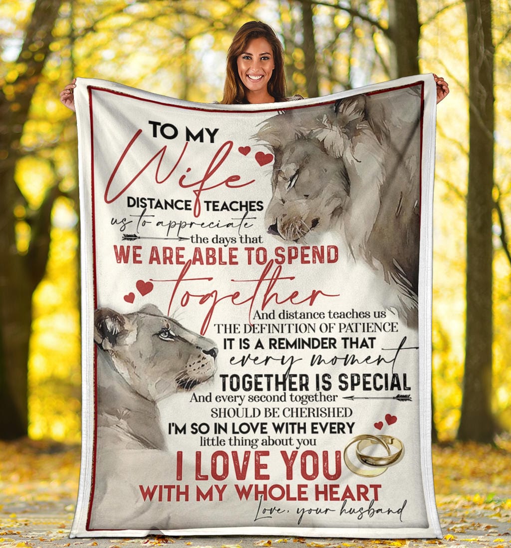 To My Wife Premium Fleece Blanket