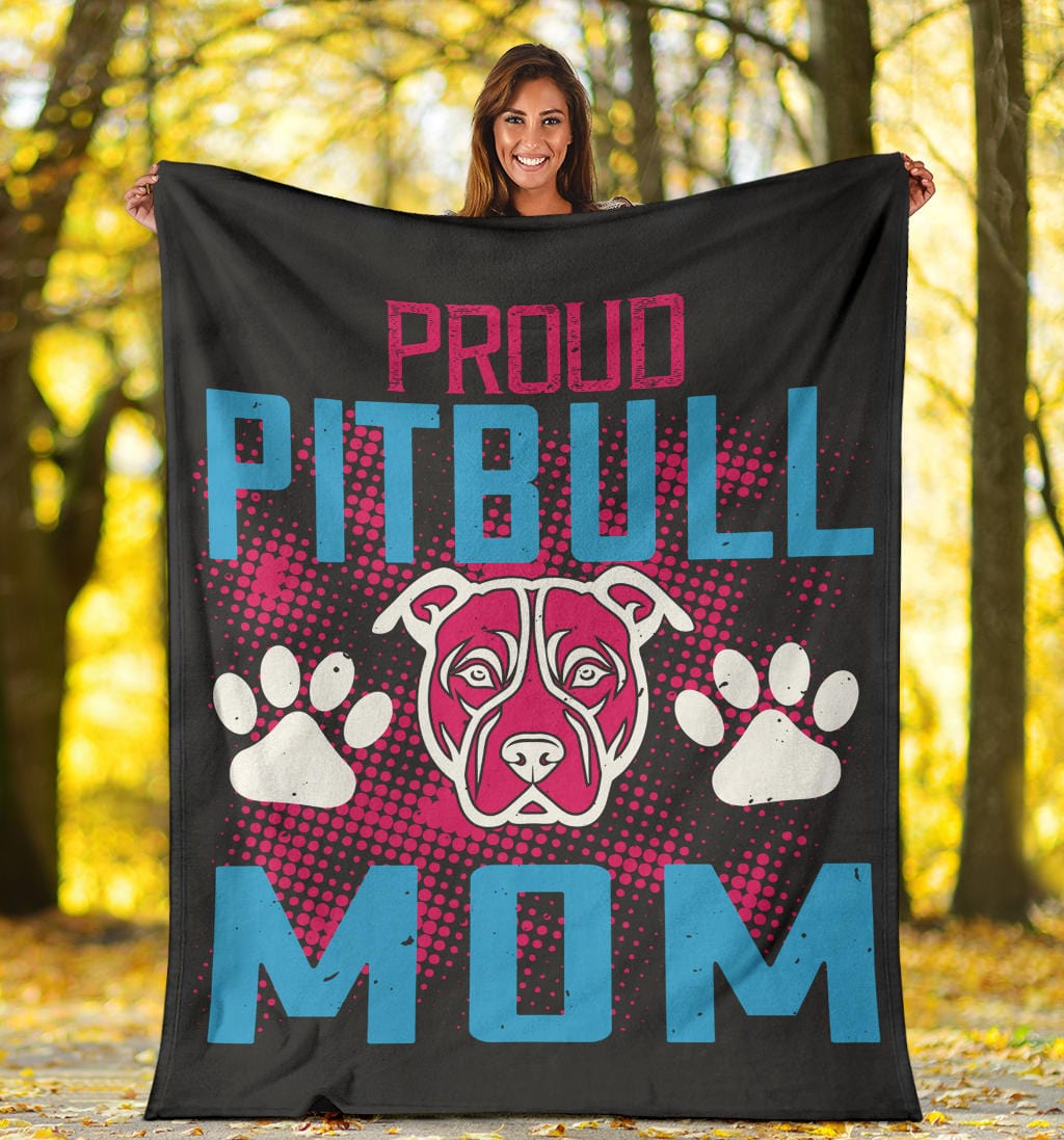 Proud Pitbull Mom Premium Blanket