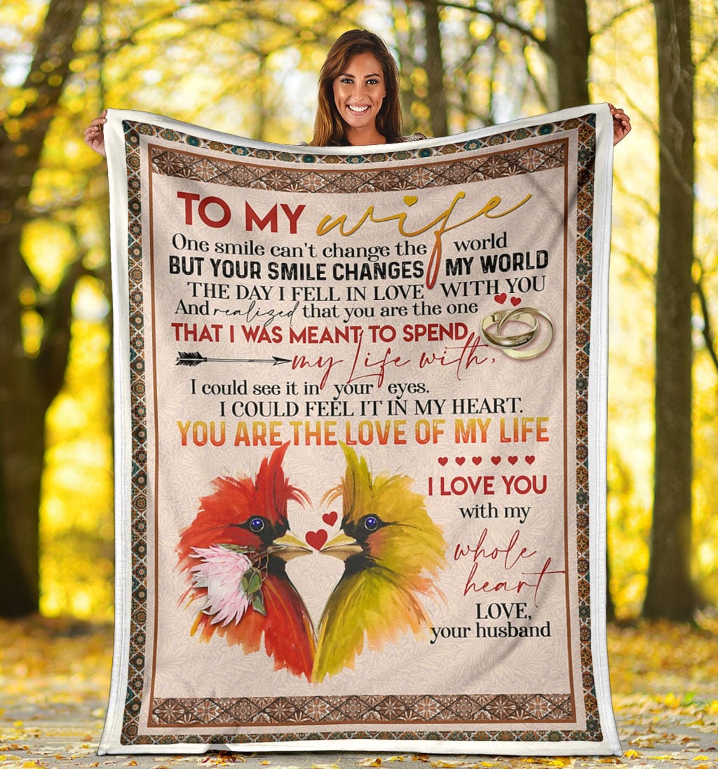 To My Wife Premium Fleece Blanket