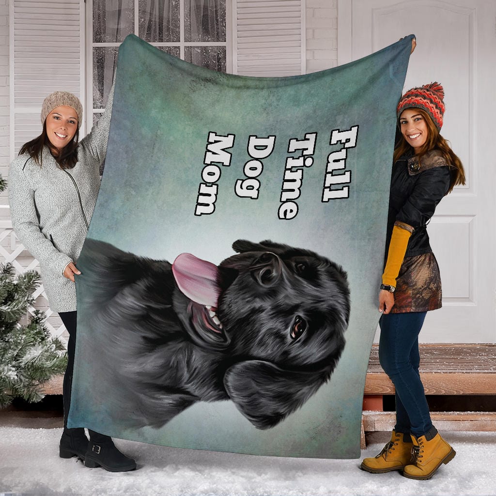 Full Time Dog Mom Premium Fleece Blanket